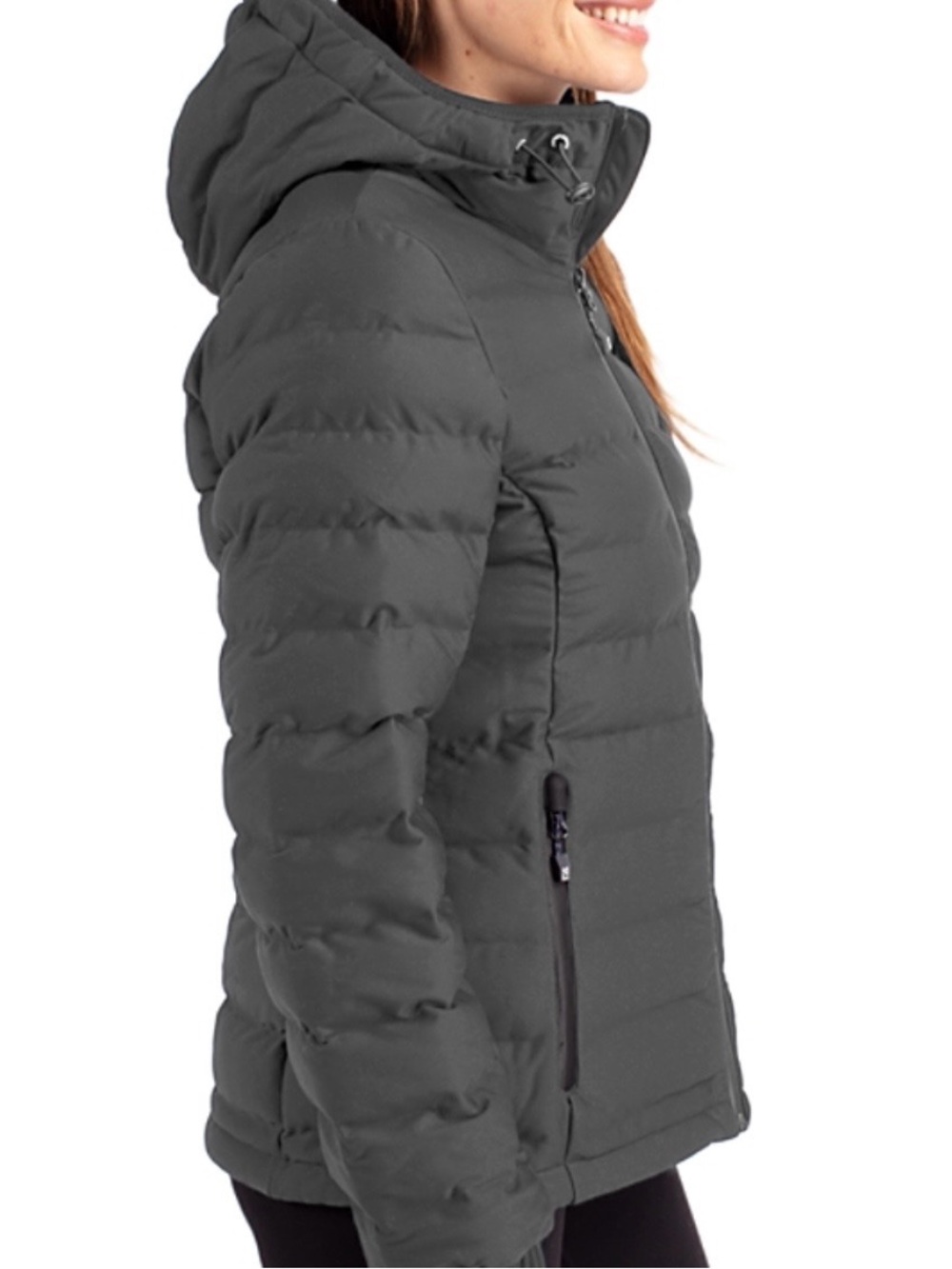Michael Kors Women's Hooded Puffer Jacket - Gray